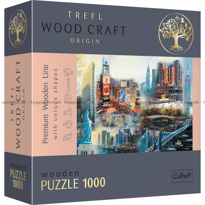 Chen: New York - Træpuslespil, 1000 brikker