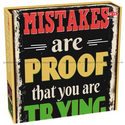 Mistakes are Proof that you are Trying, 1000 brikker