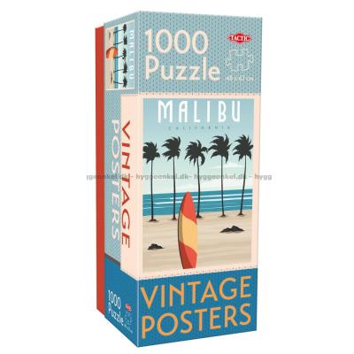 Vintage Posters: Malibu, 1000 brikker