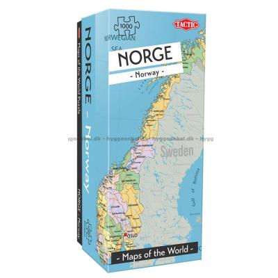 Kort over Norden: Norge, 1000 brikker