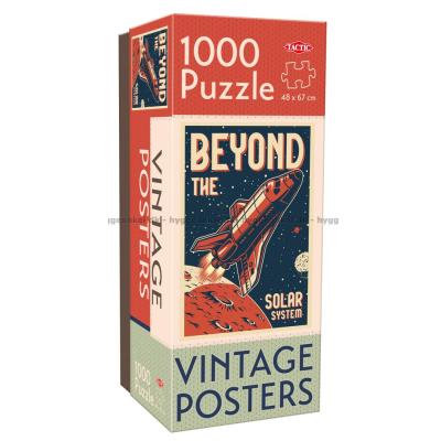 Vintage Posters: Uden for solsystemet, 1000 brikker