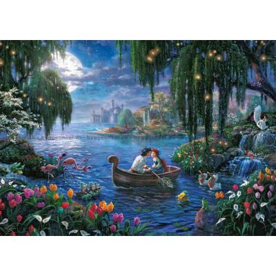 Billede af Disney: Kinkade - Den lille havfrue Ariel og prinsen, 1000 brikker