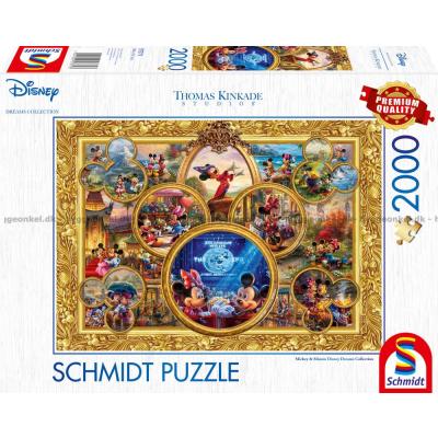 Disney: Kinkade - Mickey og Minnies drømme, 2000 brikker