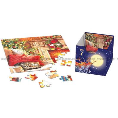 Billede af Julekalender: Julemotiver, 24x50 brikker