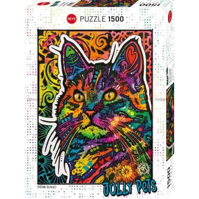 Russo: Farverig kat, 1500 brikker