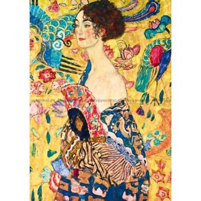 Billede af Klimt: Kvinde med vifte, 2000 brikker