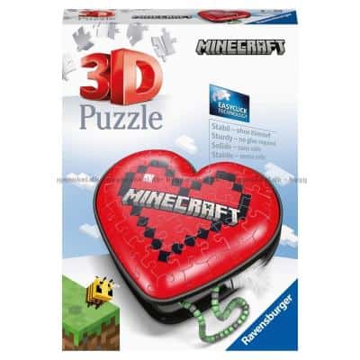 3D: Minecraft - Hjerte, 54 brikker