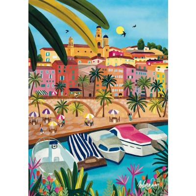 Billede af Frankrig: Menton, 1000 brikker