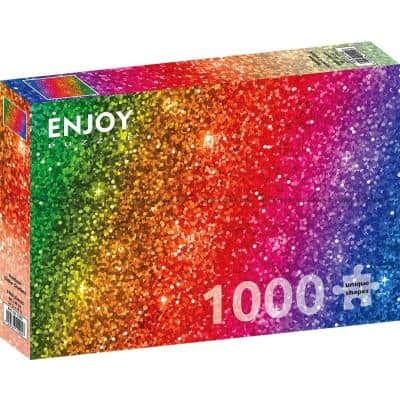 Farverigt: Glitter, 1000 brikker
