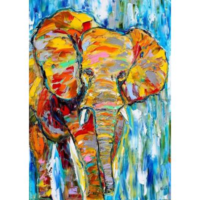 Billede af Den farverige elefant, 1000 brikker
