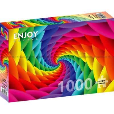 Farverigt: Spiral snoren, 1000 brikker