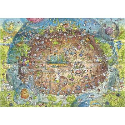 Billede af Degano: Funky Zoo - I rummet, 1000 brikker
