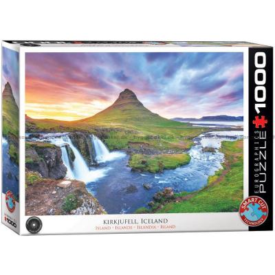 Kirkjufell vandfaldet, Island, 1000 brikker