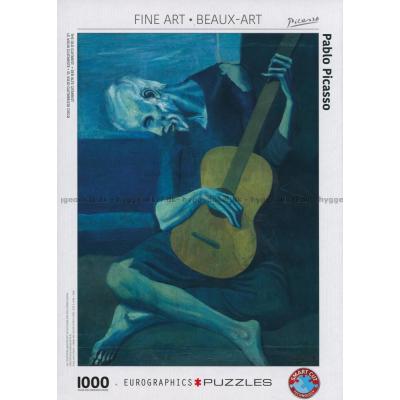 Billede af Picasso: Den gamle guitarist, 1000 brikker