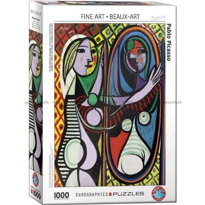 Picasso: Pige foran et spejl, 1000 brikker