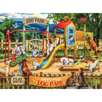 Wood: Hundene i parken, 1000 brikker