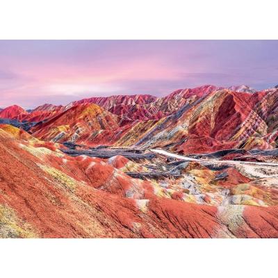 Billede af Kina: Rainbow Mountains, 1000 brikker