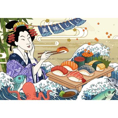 Billede af En bid sushi, 300 brikker