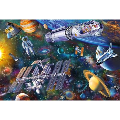 Billede af Astronauten på eventyr, 100 brikker