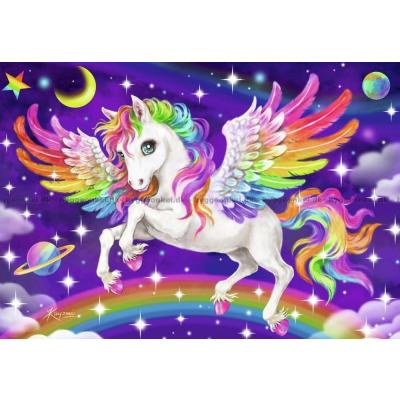 Billede af Enhjørning og Pegasus, 2x24 brikker