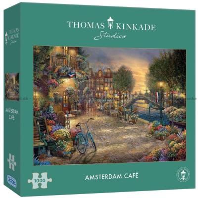 Kinkade: Cafe i Amsterdam, 1000 brikker