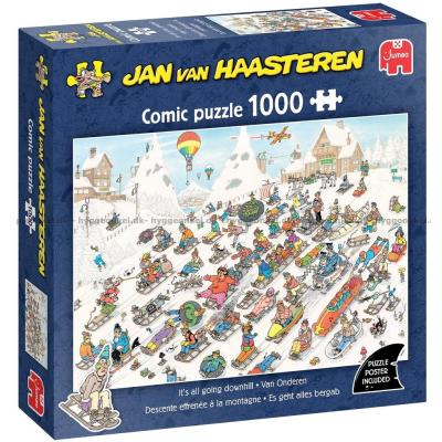 Herfra går det ned ad bakke!, 1000 brikker
