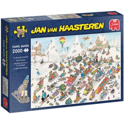 Herfra går det ned ad bakke!, 2000 brikker