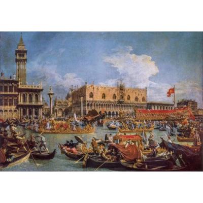 Billede af Canaletto: Return of the Bucintoro on Ascension Day, 1000 brikker
