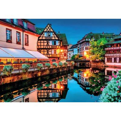Billede af Den gamle bydel i Strasbourg, 500 brikker