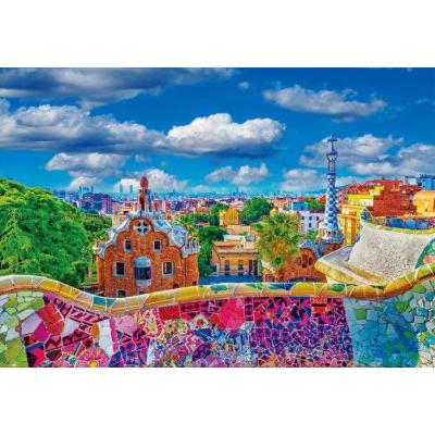 Billede af Park Güell, Barcelona - Spanien, 1000 brikker
