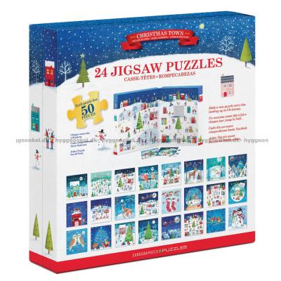 Billede af Julekalender: Jul i byen, 24x50 brikker
