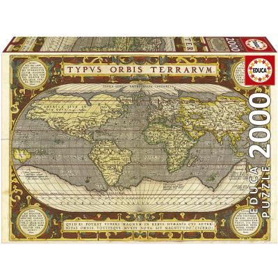 Kort over verden, 2000 brikker
