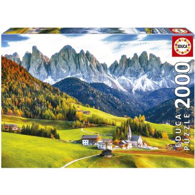 Efterår i Dolomitterne, 2000 brikker