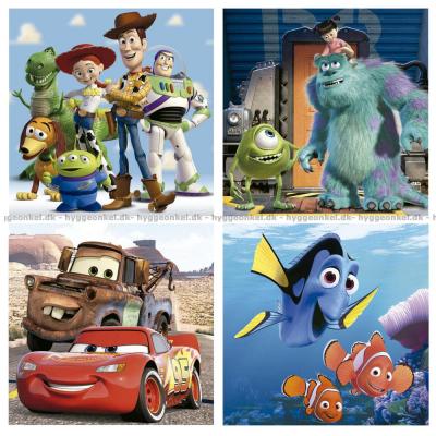 Billede af Disney: Pixar, 4 i 1, 12 brikker
