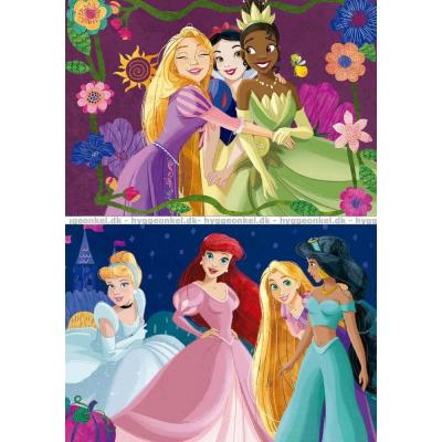 Billede af Disney prinsesser, 2x50 brikker