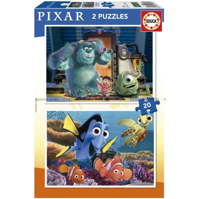 Disney: Pixar - Find Nemo og Monsters Inc, 2x20 brikker
