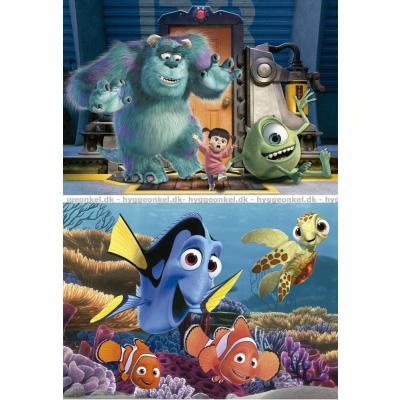 Billede af Disney: Pixar - Find Nemo og Monsters Inc, 2x20 brikker