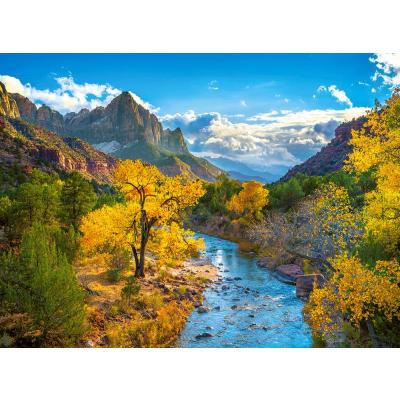Billede af USA: Efterår i Zion National Park, 3000 brikker
