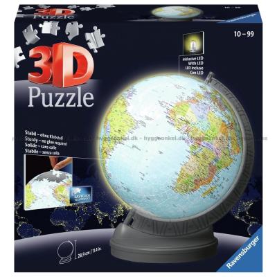 3D: Globus - Med lys, 540 brikker
