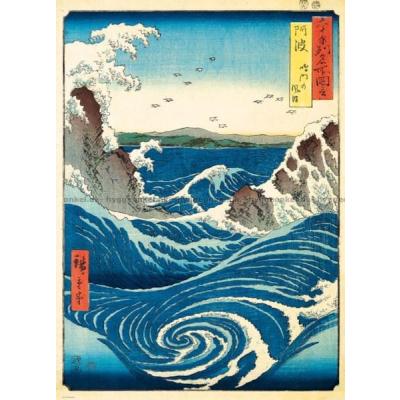 Billede af Hiroshige: Naruto Whirlpool, 1000 brikker