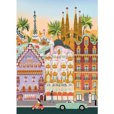 Billede af Barcelona, 1000 brikker