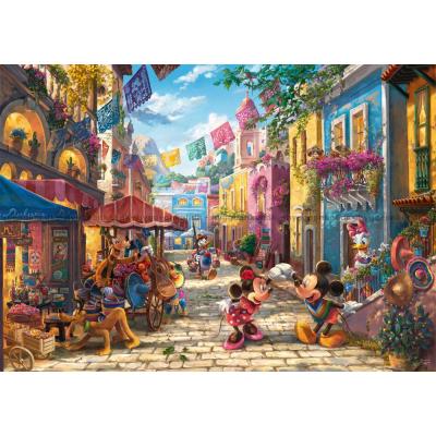 Billede af Disney: Kinkade - Mickey & Minnie i Mexico, 6000 brikker