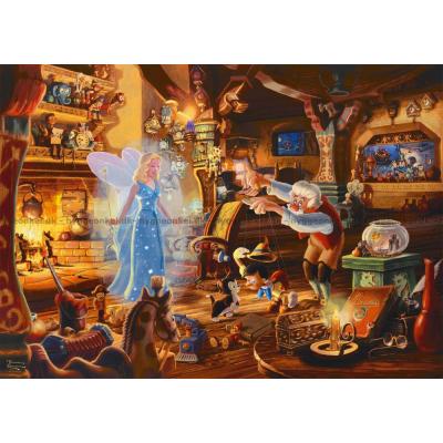 Billede af Disney: Kinkade - Pinocchio, 1000 brikker