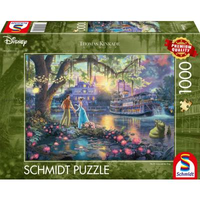 Disney: Kinkade - Prinsessen og frøen, 1000 brikker