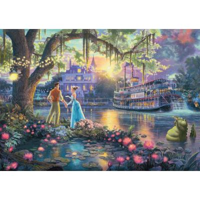 Billede af Disney: Kinkade - Prinsessen og frøen, 1000 brikker