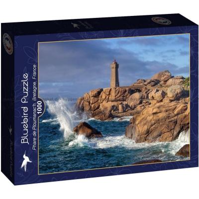 Frankrig: Phare de Ploumanach, Bretagne, 1000 brikker