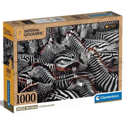 National Geographic: Zebraer, 1000 brikker