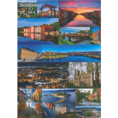Norge: Trondheim - Collage, 1000 brikker