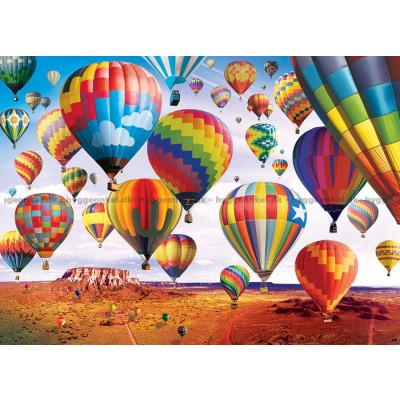 Billede af Farverige luftballoner, 500 brikker