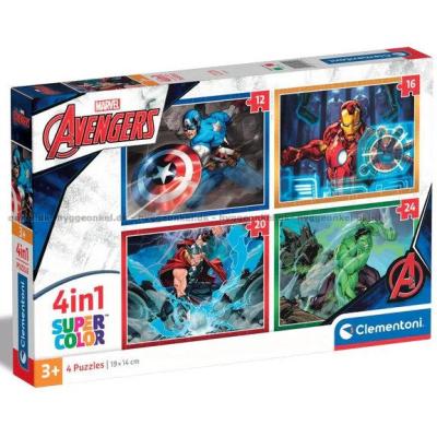 Marvel: Avengers heltene, 4 i 1, 12 brikker